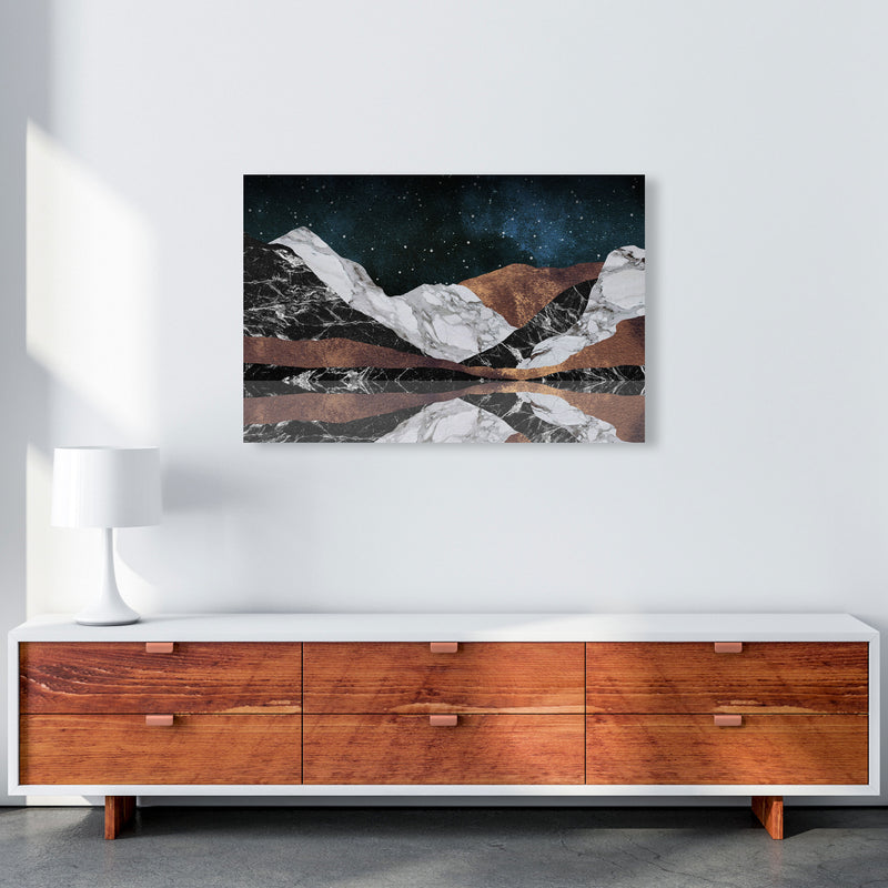 Landscape Mountains Print By Orara Studio, Framed Botanical & Nature Art Print A1 Canvas