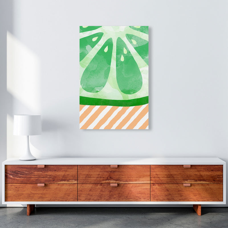 Lime Abstract Print By Orara Studio, Framed Kitchen Wall Art A1 Canvas