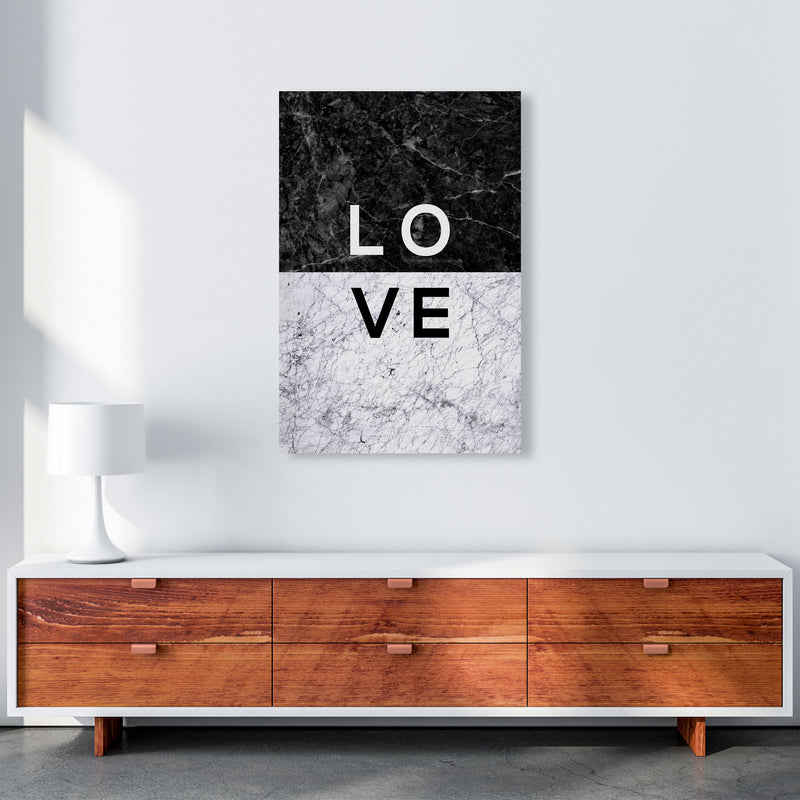 Love Marble Quote Print By Orara Studio A1 Canvas