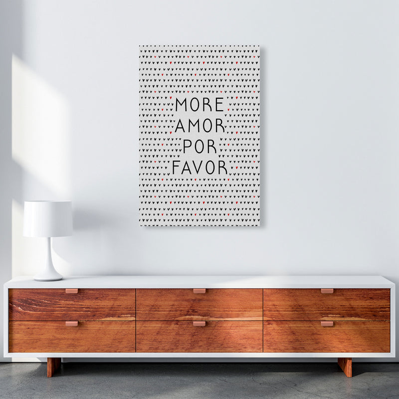 More Amor Black & White Love Quote Print By Orara Studio A1 Canvas