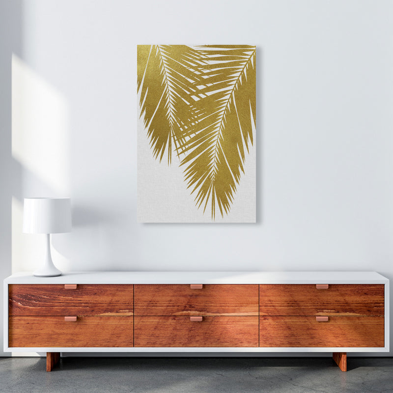 Palm Leaf Gold II Print By Orara Studio, Framed Botanical & Nature Art Print A1 Canvas