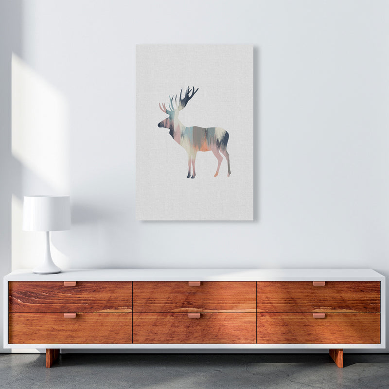 Pastel Moose Print By Orara Studio Animal Art Print A1 Canvas