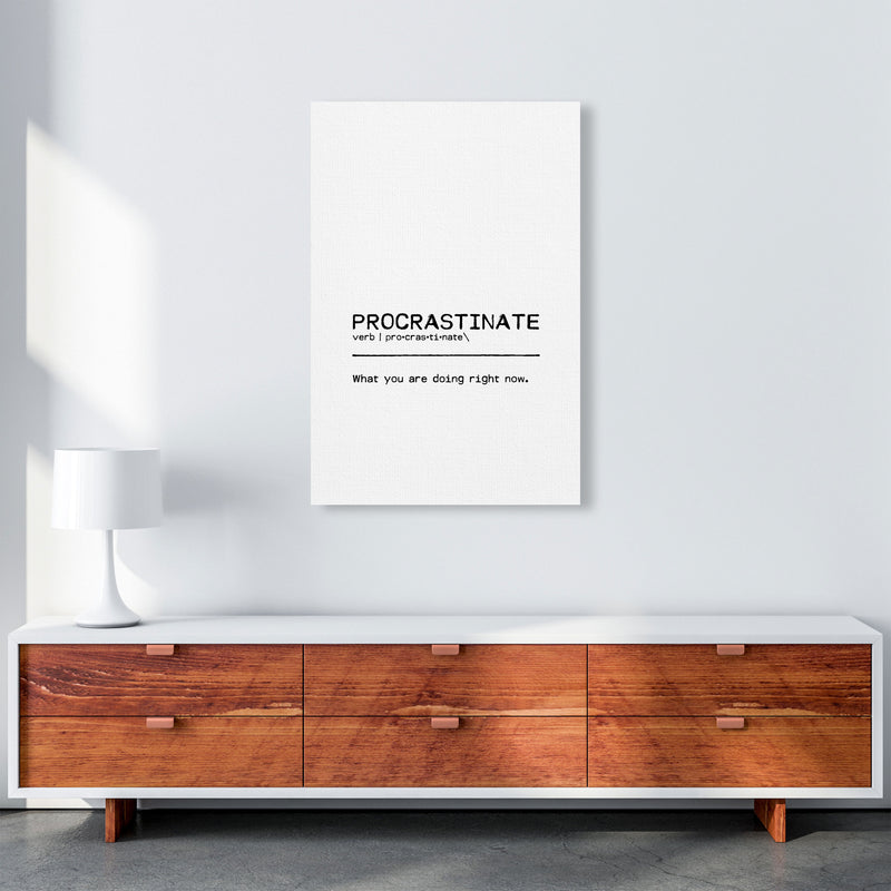 Procrastinate Now Definition Quote Print By Orara Studio A1 Canvas