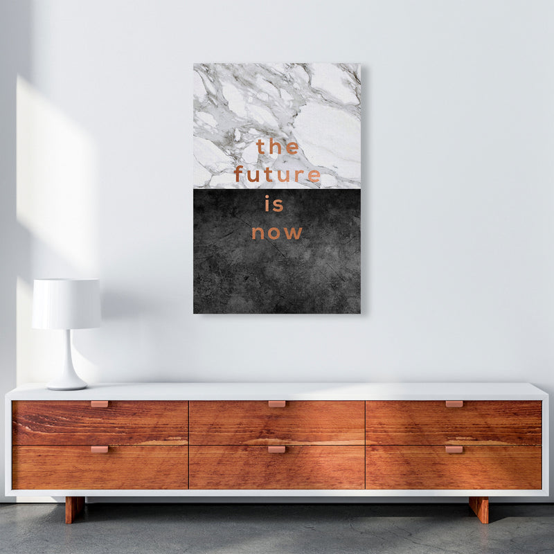 The Future Is Now Copper Quote Print By Orara Studio A1 Canvas
