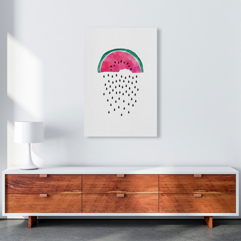 Watermelon Rain Print By Orara Studio, Framed Kitchen Wall Art A1 Canvas