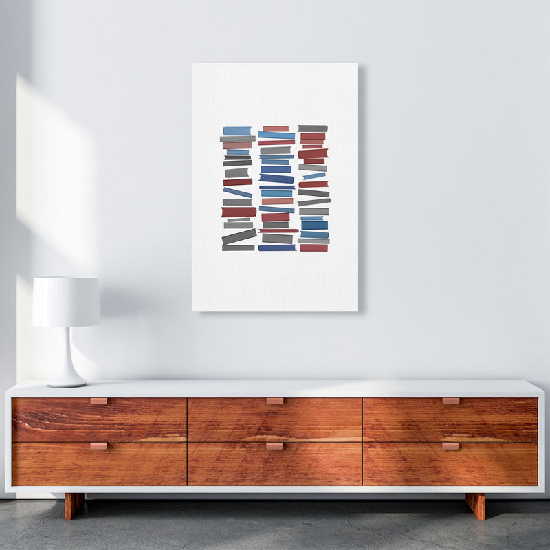 Books Colourful Abstract Art Print by Orara Studio A1 Canvas