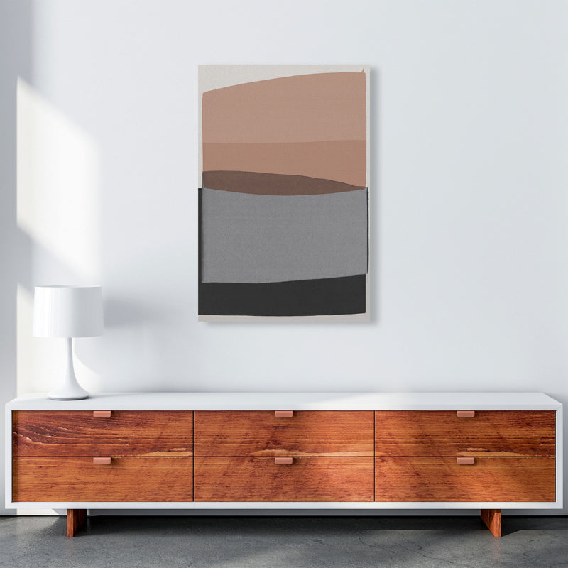 Modern Pink and Grey Abstract Art Print by Orara Studio A1 Canvas