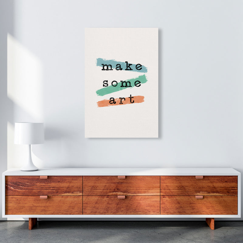 Make Some Art Quote Art Print by Orara Studio A1 Canvas