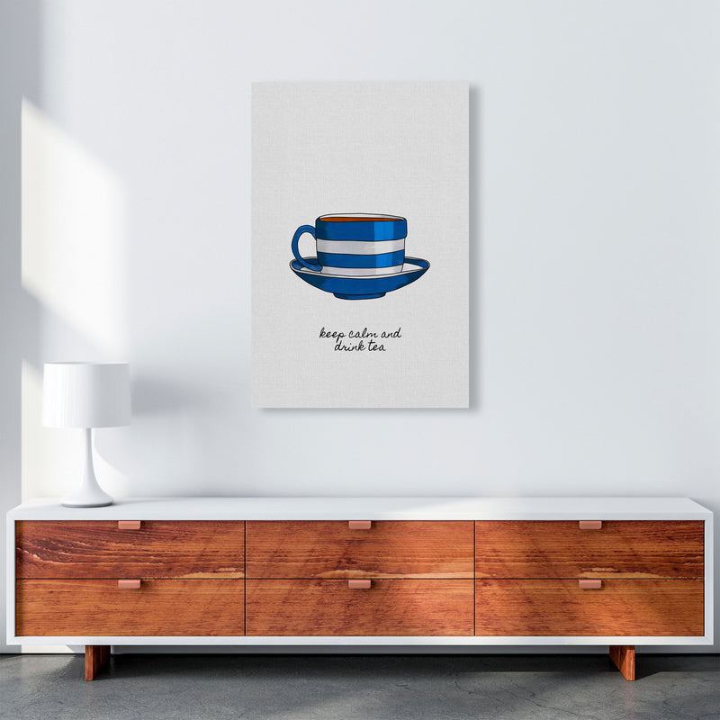 Keep Calm & Drink Tea Quote Art Print by Orara Studio A1 Canvas
