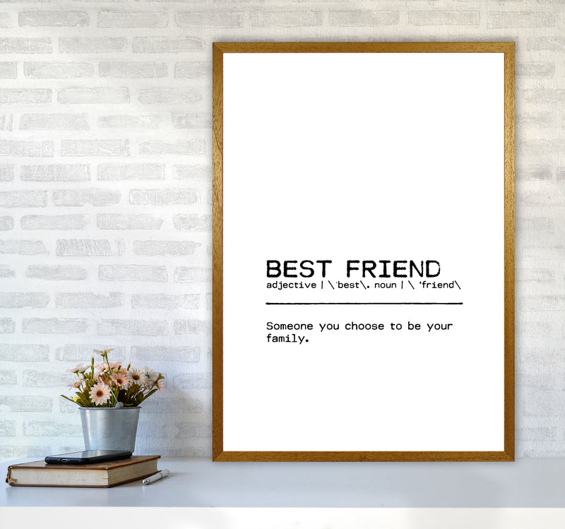 Best Friend Family Definition Quote Print By Orara Studio A1 Print Only