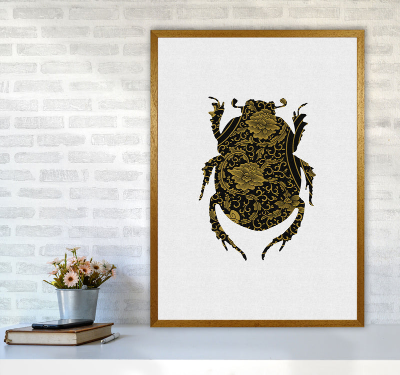 Black And Gold Beetle I Print By Orara Studio Animal Art Print A1 Print Only