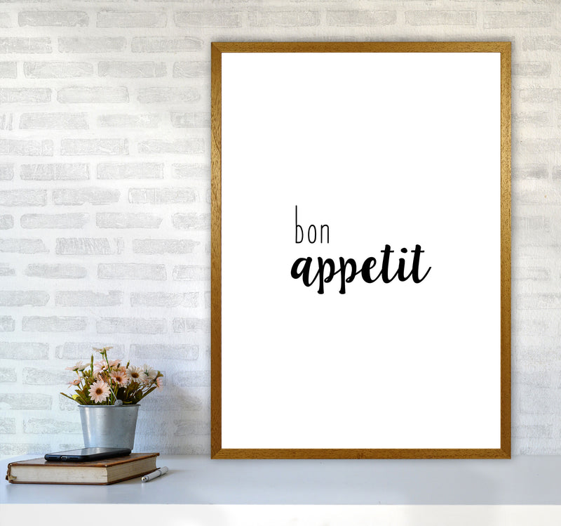 Bon Appetit Food Quote Print By Orara Studio, Framed Kitchen Wall Art A1 Print Only