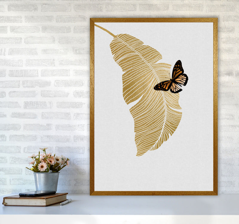 Butterfly & Palm Leaf Print By Orara Studio A1 Print Only