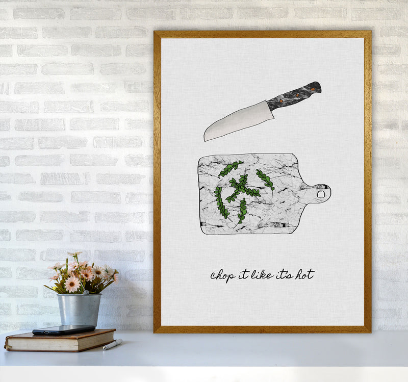 Chop It Kitchen Quote Print By Orara Studio, Framed Kitchen Wall Art A1 Print Only