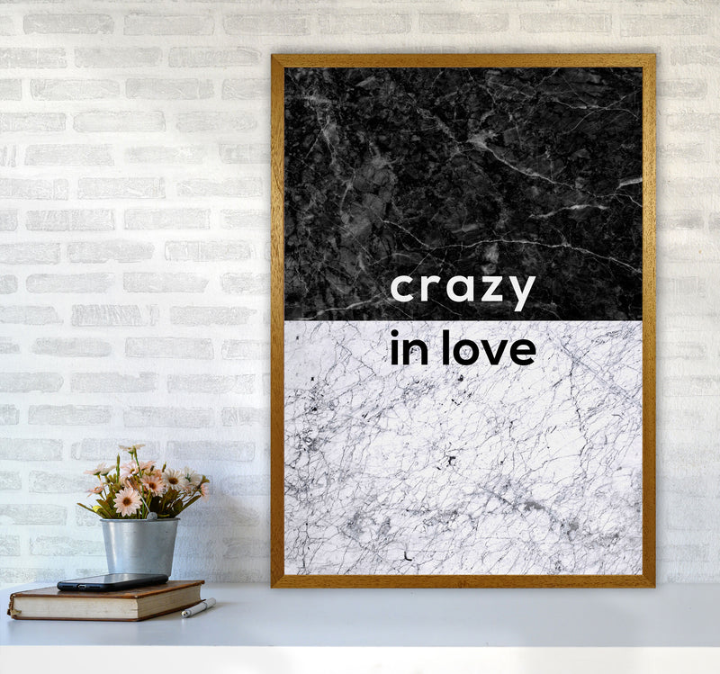 Crazy In Love Marble Quote Print By Orara Studio A1 Print Only