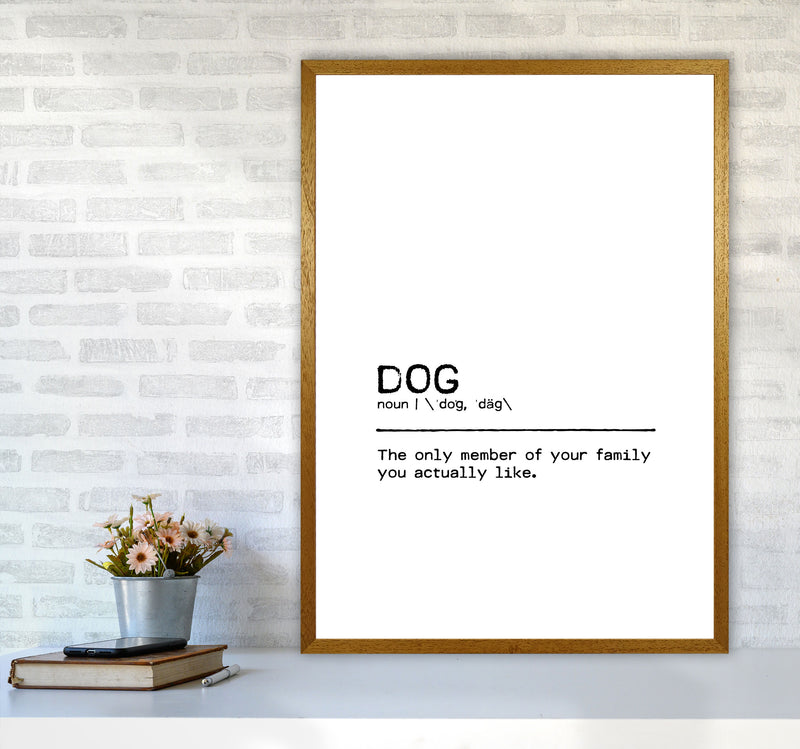Dog Family Definition Quote Print By Orara Studio A1 Print Only