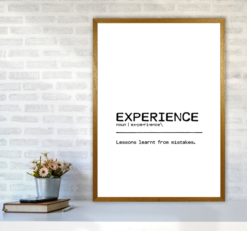 Experience Lessons Definition Quote Print By Orara Studio A1 Print Only