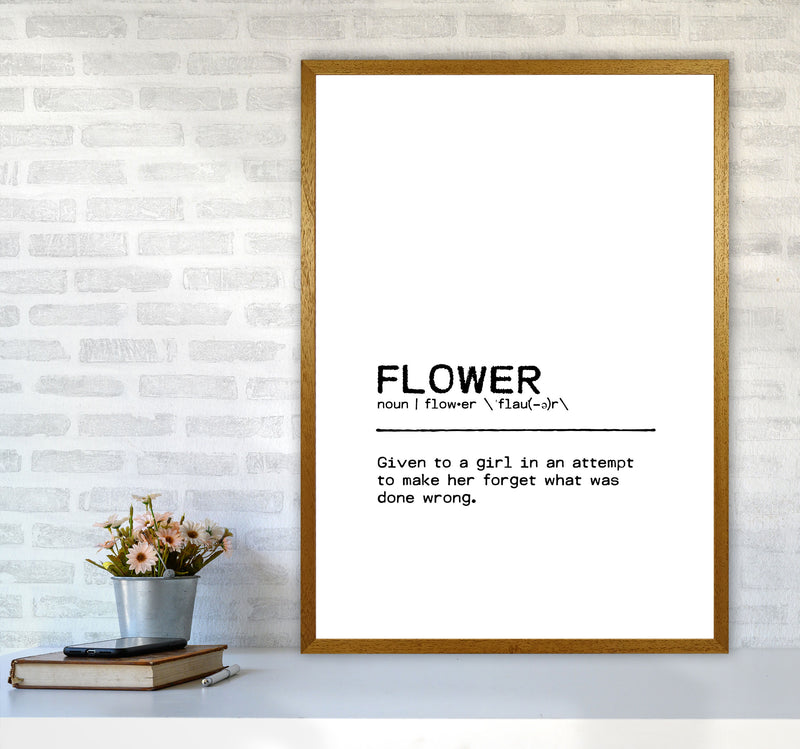 Flower Forget Definition Quote Print By Orara Studio A1 Print Only