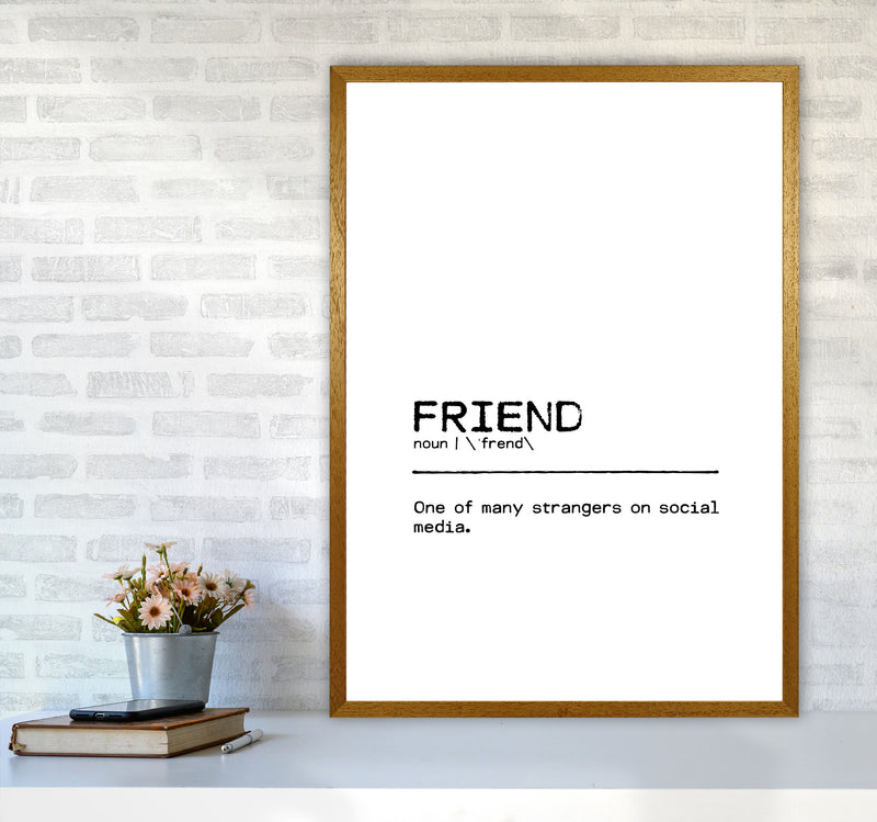 Friend Strangers Definition Quote Print By Orara Studio A1 Print Only