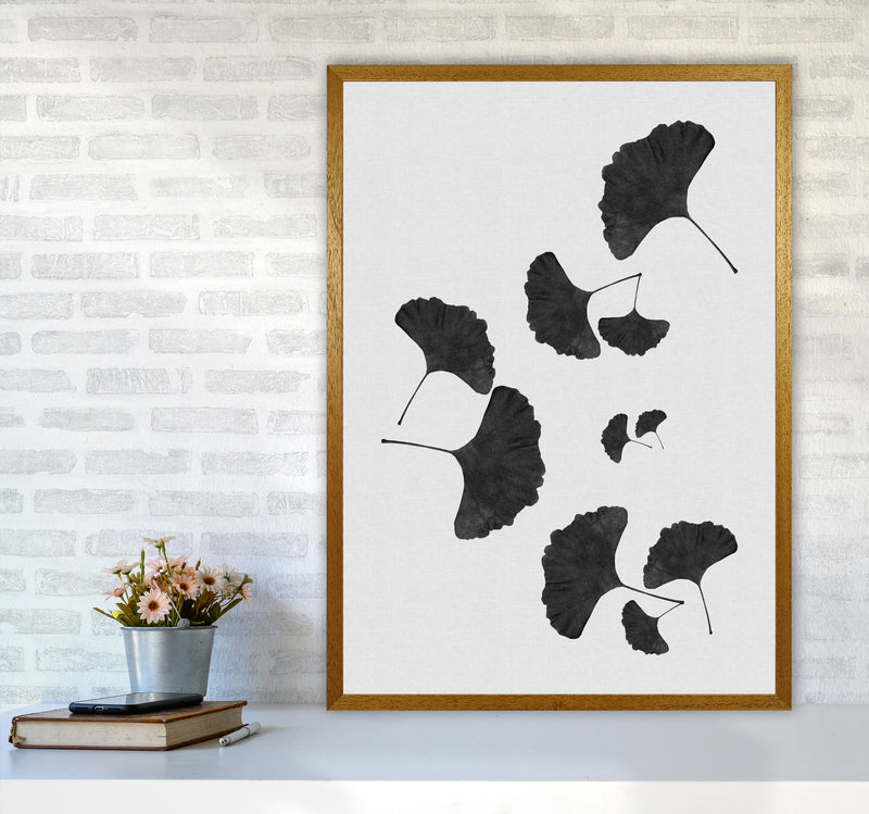 Ginkgo Leaf Black & White I Print By Orara Studio A1 Print Only