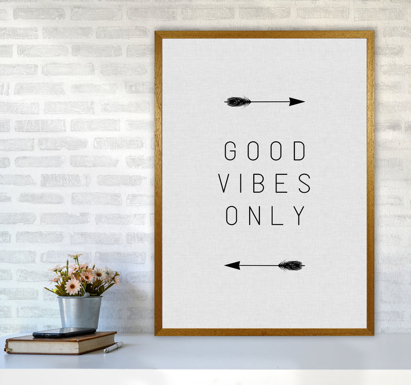 Good Vibes Only Arrow Quote Print By Orara Studio A1 Print Only