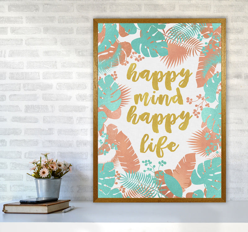 Happy Mind Happy Life Print By Orara Studio A1 Print Only