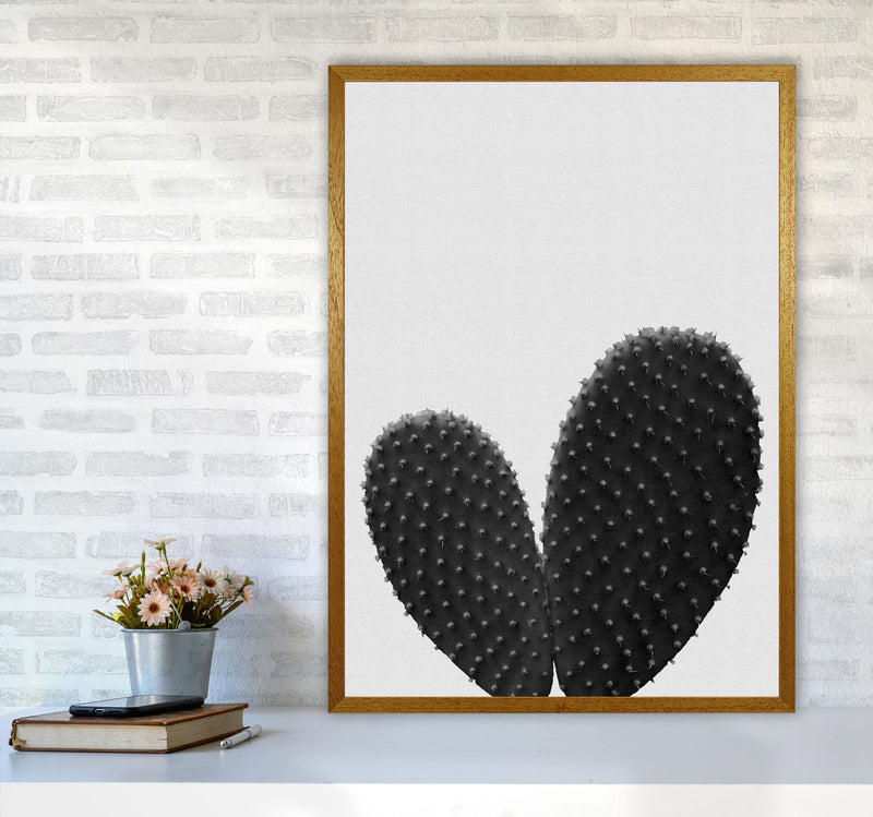 Heart Cactus Black & White Print By Orara Studio A1 Print Only