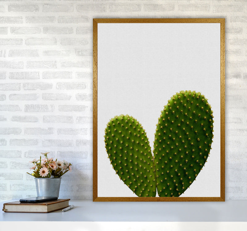 Heart Cactus Print By Orara Studio, Framed Botanical & Nature Art Print A1 Print Only