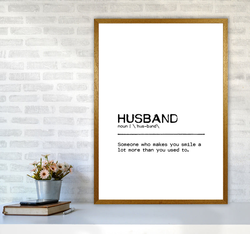 Husband Smile Definition Quote Print By Orara Studio A1 Print Only