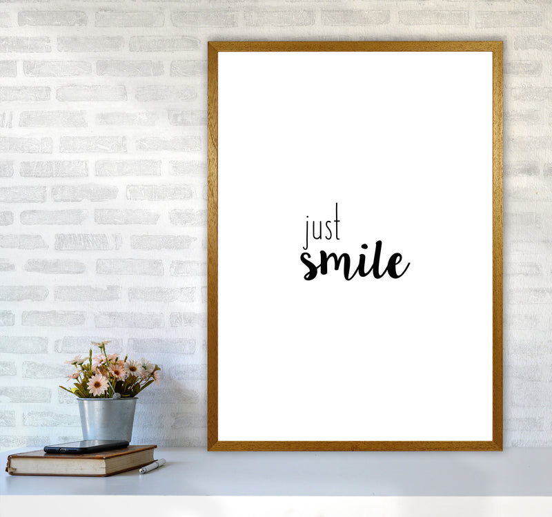 Just Smile Quote Print By Orara Studio A1 Print Only