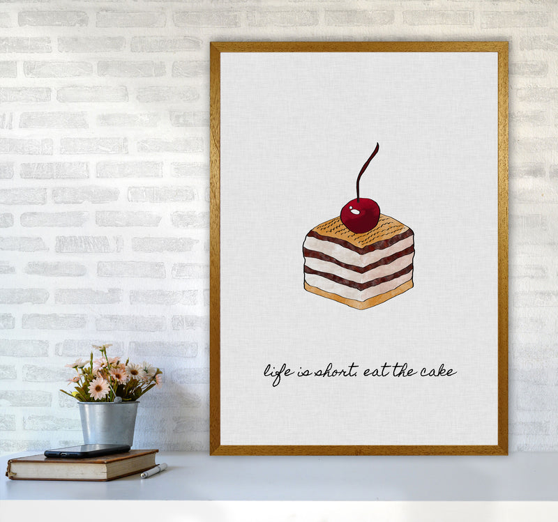 Life Is Short Print By Orara Studio, Framed Kitchen Wall Art A1 Print Only