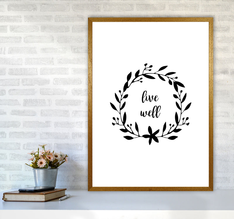 Live Well Illustration Print By Orara Studio A1 Print Only