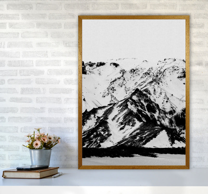 Minimalist Mountains Print By Orara Studio, Framed Botanical & Nature Art Print A1 Print Only