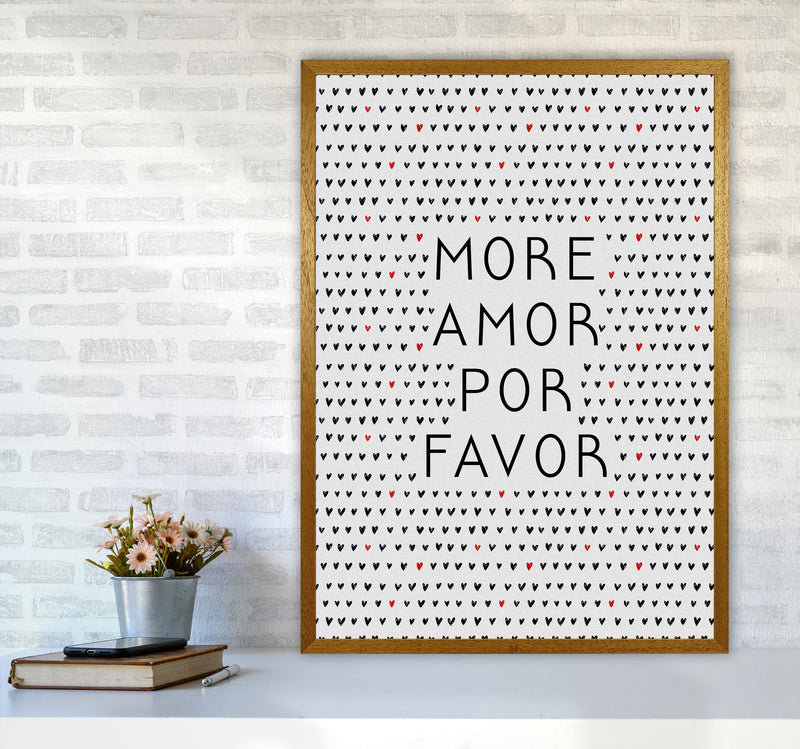 More Amor Black & White Love Quote Print By Orara Studio A1 Print Only