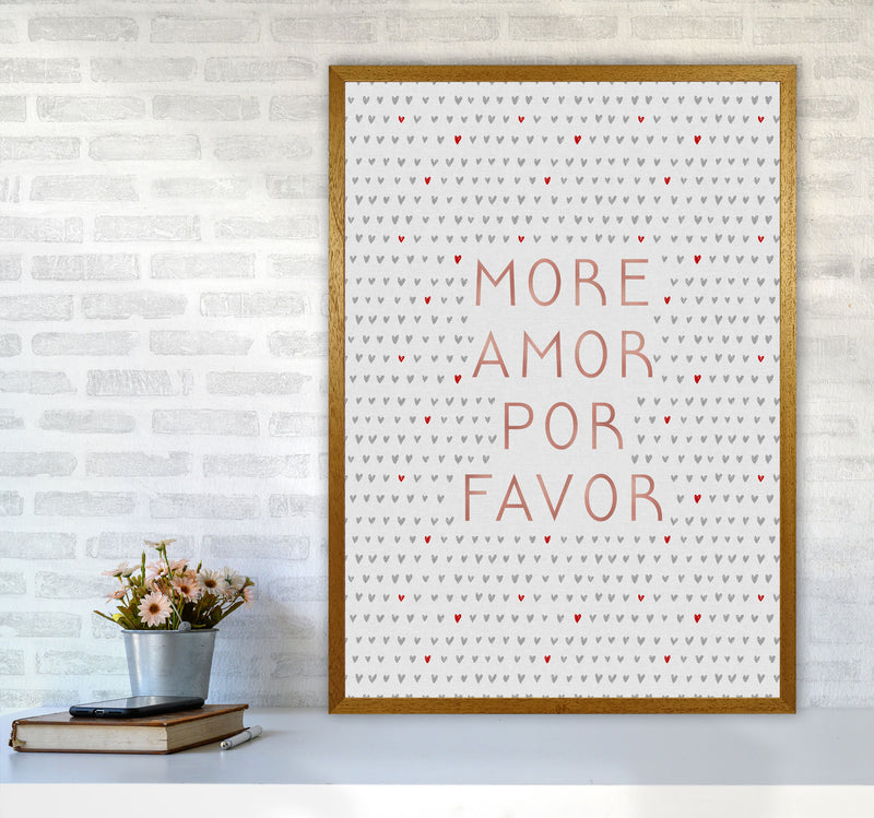 More Amor Pink Love Quote Print By Orara Studio A1 Print Only