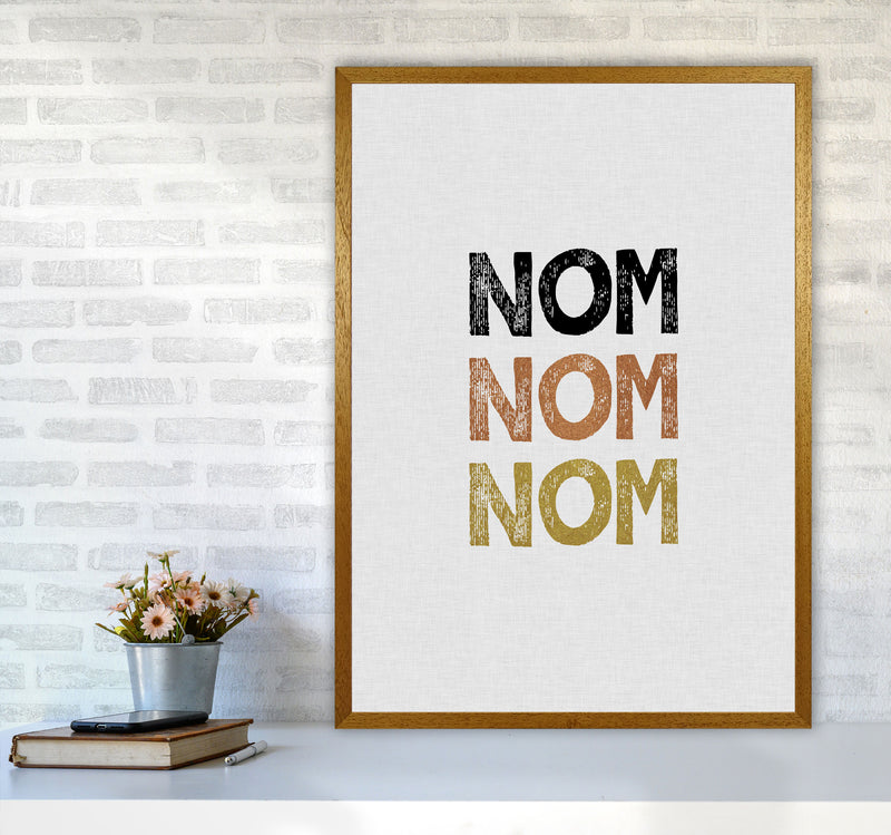 Nom Nom Nom Print By Orara Studio, Framed Kitchen Wall Art A1 Print Only