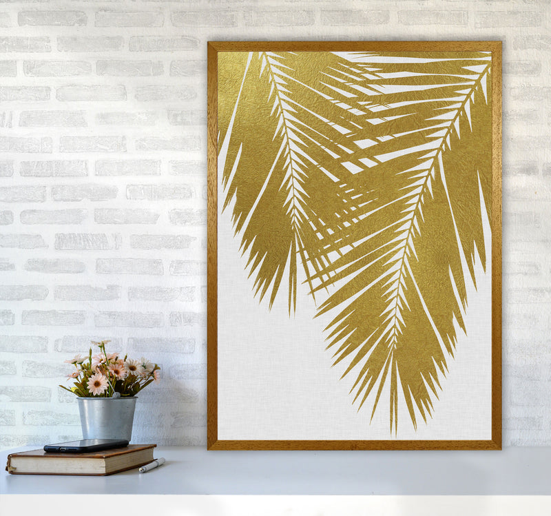 Palm Leaf Gold II Print By Orara Studio, Framed Botanical & Nature Art Print A1 Print Only