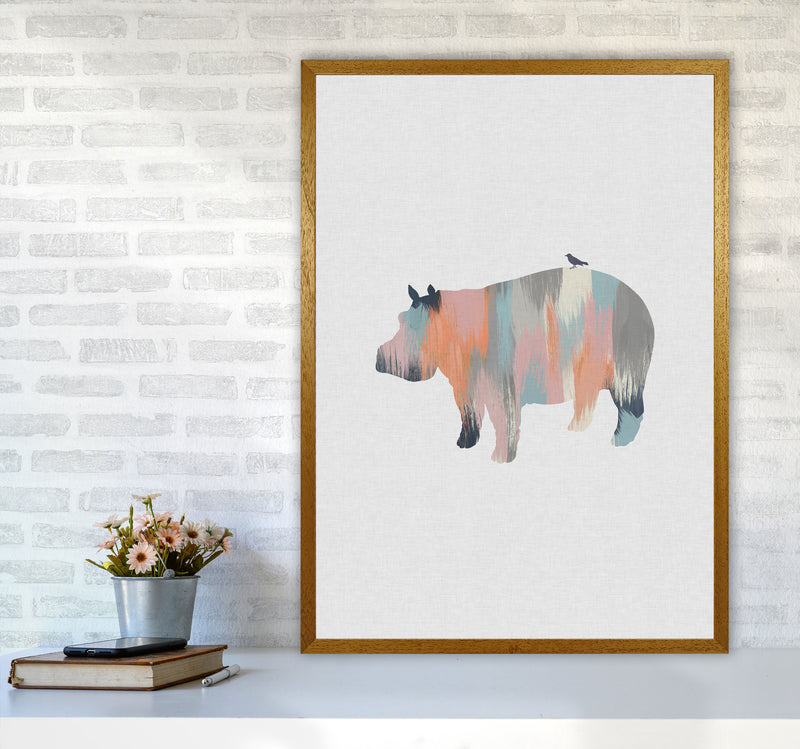 Pastel Hippo Print By Orara Studio Animal Art Print A1 Print Only