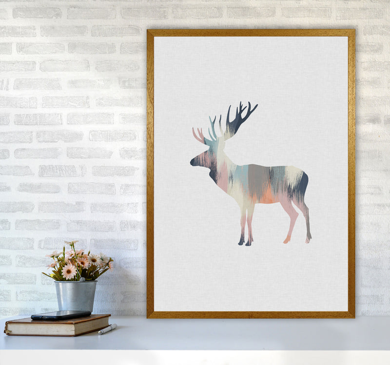 Pastel Moose Print By Orara Studio Animal Art Print A1 Print Only