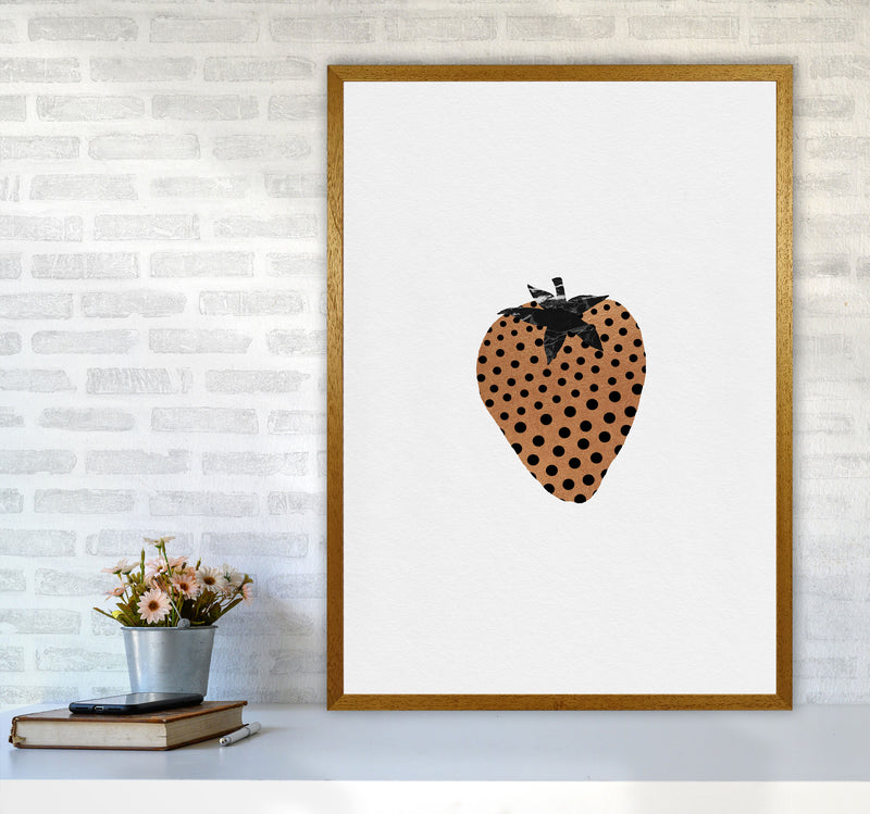 Strawberry Fruit Illustration Print By Orara Studio, Framed Kitchen Wall Art A1 Print Only