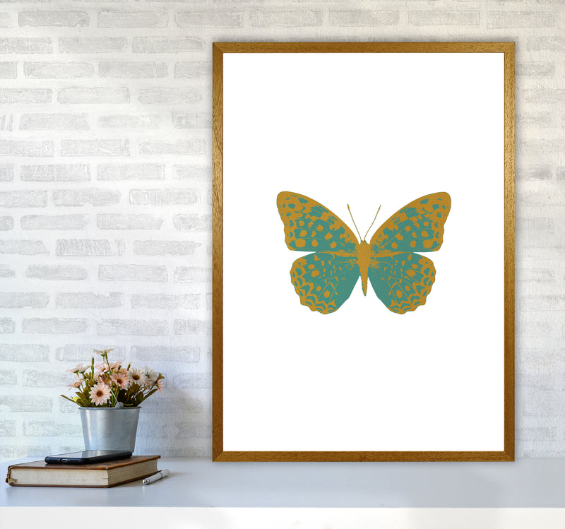 Teal Butterfly Print By Orara Studio Animal Art Print A1 Print Only