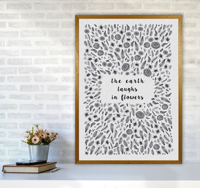 The Earth Laughs In Flowers Shakespeare Quote Print By Orara Studio A1 Print Only