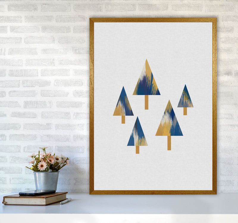 Trees Blue & Yellow Print By Orara Studio A1 Print Only