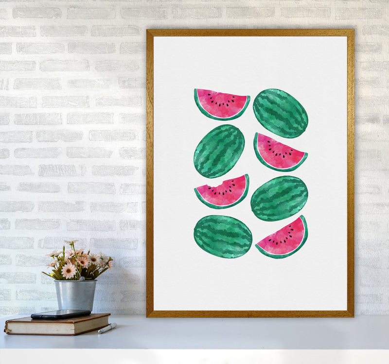 Watermelon Crowd Print By Orara Studio, Framed Kitchen Wall Art A1 Print Only