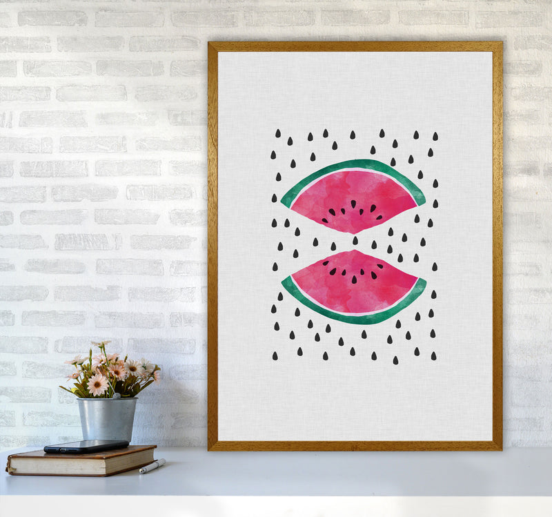 Watermelon Slices Print By Orara Studio, Framed Kitchen Wall Art A1 Print Only