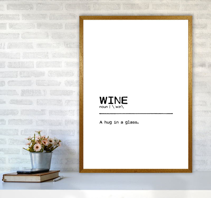 Wine Hug Definition Quote Print By Orara Studio A1 Print Only