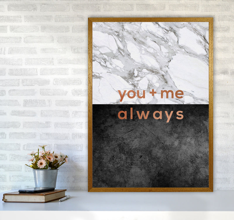 You & Me Always Couples Quote Print By Orara Studio A1 Print Only