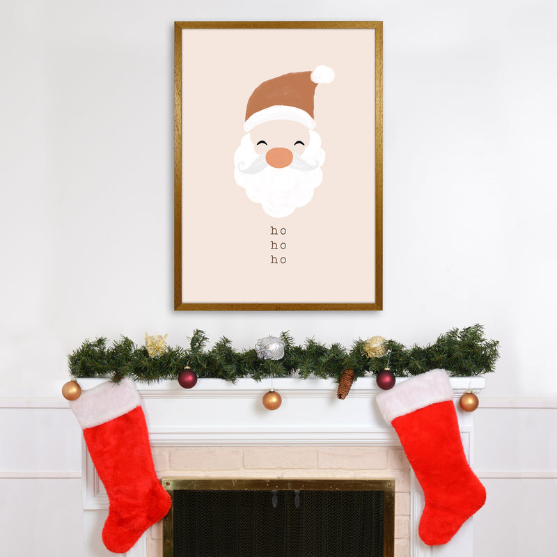 Ho Ho Ho Santa Christmas Art Print by Orara Studio A1 Print Only