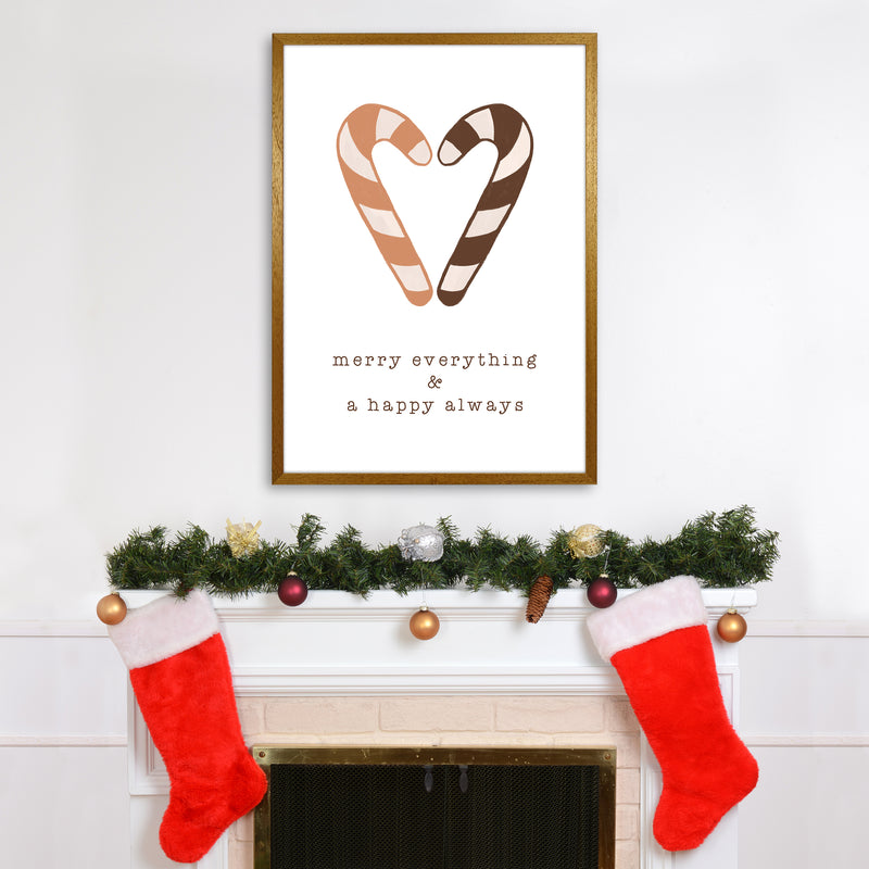Merry Everything & A Happy Always Christmas Art Print by Orara Studio A1 Print Only