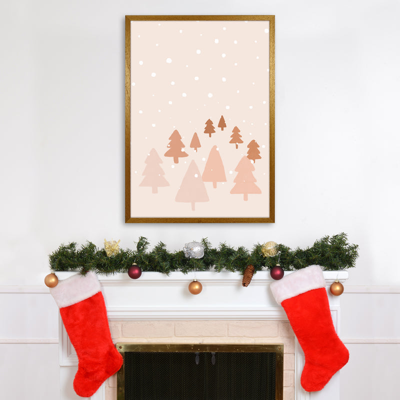 Winter Forest Christmas Art Print by Orara Studio A1 Print Only